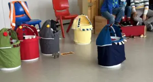 Müllmonster in den zweiten Klassen
